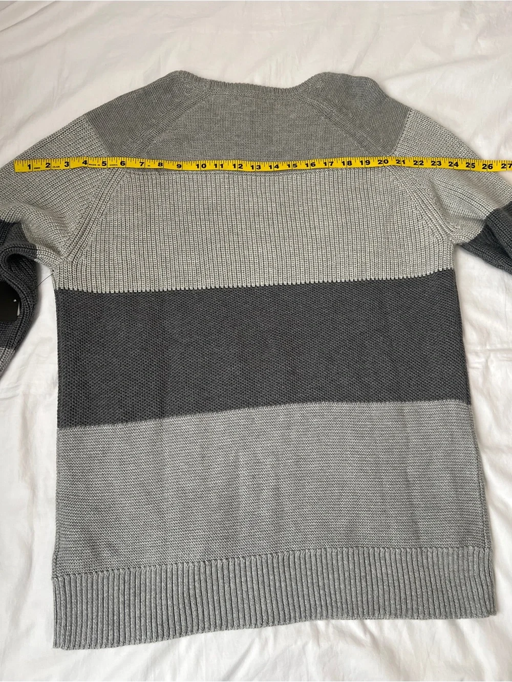 Calvin Klein Jeans Gray Colorblock Knit Sweater – XL | NWT